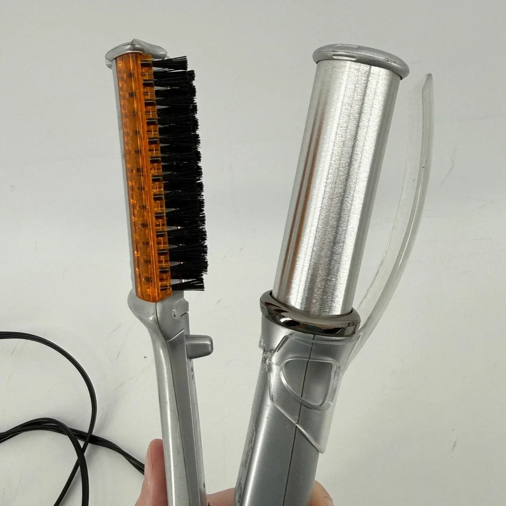 InStyler Original Rotating Curling Iron Brush IS1001 Guard Silver 1.25